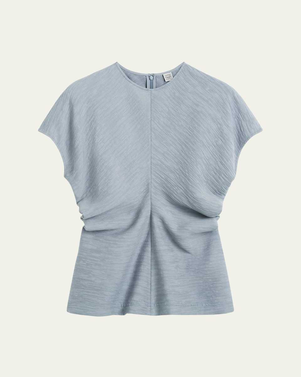 Slouch Waist Short-Sleeve Top